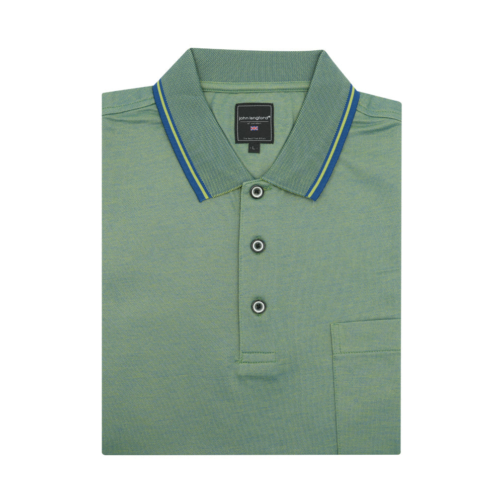 John Langford ShortSleeved Polo Green OG Singapore