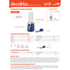decakila Cordless Stand Blender - Blue (KMJB022L)