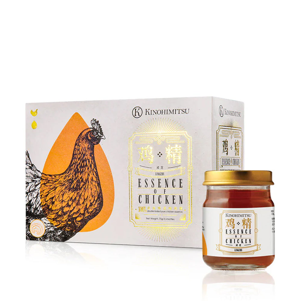 Kinohimitsu Essence of Chicken with Lingzhi (75g X 6 bottles)
