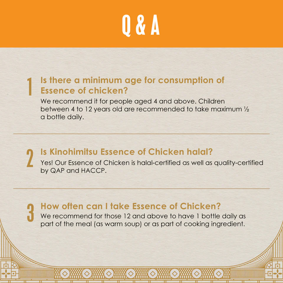 Kinohimitsu Essence of Chicken with Lingzhi (75g X 6 bottles)