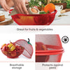 Kukeri Apple-Shaped Netting Food Cover / Fruit Basket - Blue