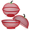 Kukeri Apple-Shaped Netting Food Cover / Fruit Basket - Blue