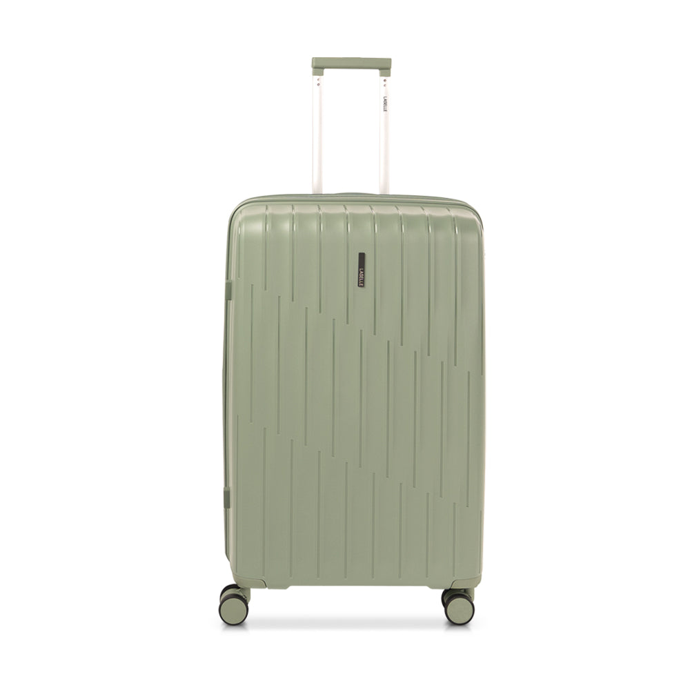 LASELLE FLEXLITE 28" 100% Polypropylene Double-Wheel Expandable Hard Case Spinner Luggage with Anti-Theft Zipper & TSA Lock - Jade
