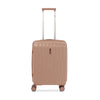 LASELLE FLEXLITE 20" 100% Polypropylene Double-Wheel Expandable Hard Case Spinner Luggage with Anti-Theft Zipper & TSA Lock - Rosewood