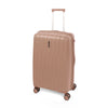 LASELLE FLEXLITE 24" 100% Polypropylene Double-Wheel Expandable Hard Case Spinner Luggage with Anti-Theft Zipper & TSA Lock - Rosewood