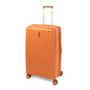 LASELLE FLEXLITE 28" 100% Polypropylene Double-Wheel Expandable Hard Case Spinner Luggage with Anti-Theft Zipper & TSA Lock - Tangerine