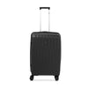 LASELLE FLEXLITE 24" 100% Polypropylene Double-Wheel Expandable Hard Case Spinner Luggage with Anti-Theft Zipper & TSA Lock - Midnight
