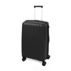LASELLE FLEXLITE 24" 100% Polypropylene Double-Wheel Expandable Hard Case Spinner Luggage with Anti-Theft Zipper & TSA Lock - Midnight
