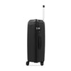 LASELLE FLEXLITE 24" 100% Polypropylene Double-Wheel Expandable Hard Case Spinner Luggage with Anti-Theft Zipper & TSA Lock - Midnight