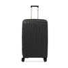 LASELLE FLEXLITE 28" 100% Polypropylene Double-Wheel Expandable Hard Case Spinner Luggage with Anti-Theft Zipper & TSA Lock - Midnight