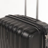 LASELLE FLEXLITE 28" 100% Polypropylene Double-Wheel Expandable Hard Case Spinner Luggage with Anti-Theft Zipper & TSA Lock - Midnight