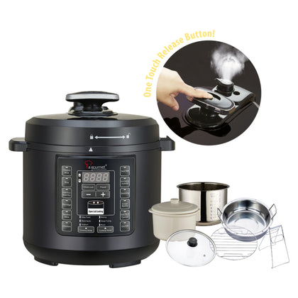La Gourmet 6L Healthy Pressure Cooker with FREE 6pcs Accessories Set (LGELPC361806)