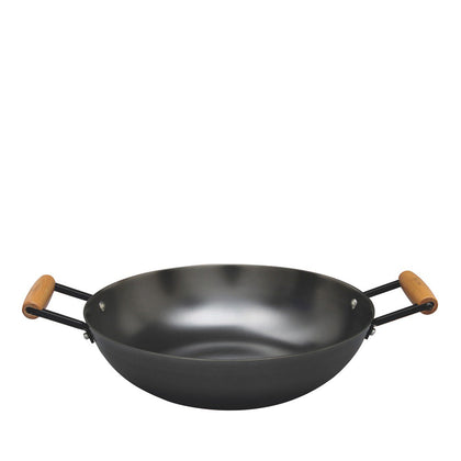La gourmet 36cm Nitriding Cast Iron Wok (LGMCWCI347671)
