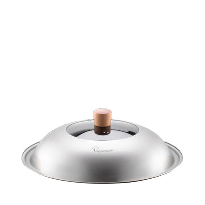 La gourmet Nitrigan 32cm Semi GLass Stainless Steel Cover (LGMCWCI394781N)