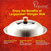 La gourmet Nitrigan 36cm Semi GLass Stainless Steel Cover (LGMCWCI394798N)