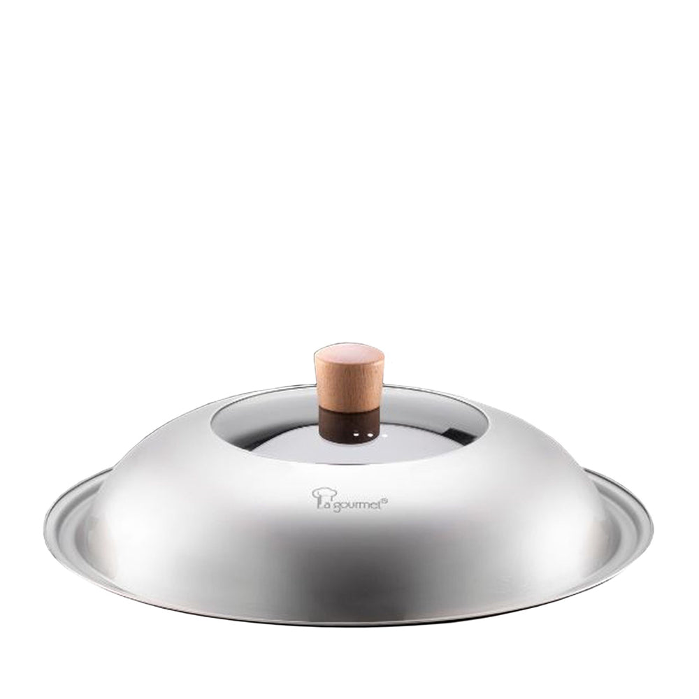 La gourmet Nitrigan 36cm Semi GLass Stainless Steel Cover (LGMCWCI394798N)