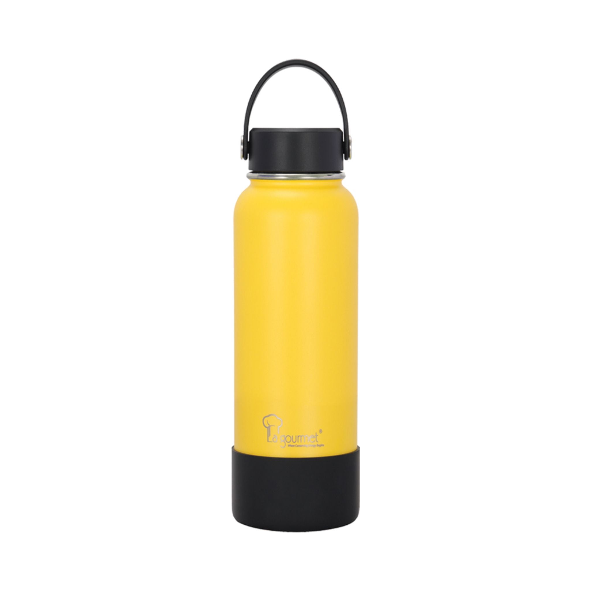 La gourmet 1200ml Ritz Thermal Bottle with Silicone Bottle Keep Hot/Cold - Yellow (LGRZ408495)