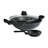 La gourmet Shogun Marble 32cm Induction Wok+14cm Egg Pan(Non-induction) (LGSM360601)