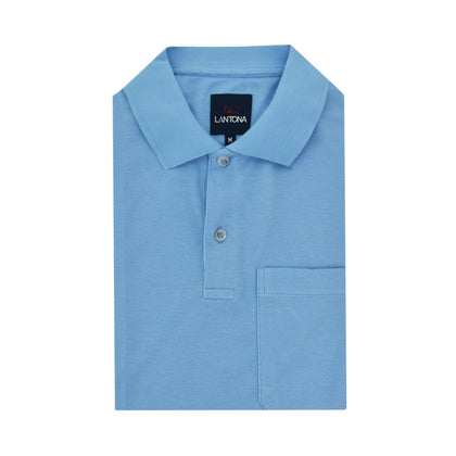 Lantona Short Sleeved Polo - Blue