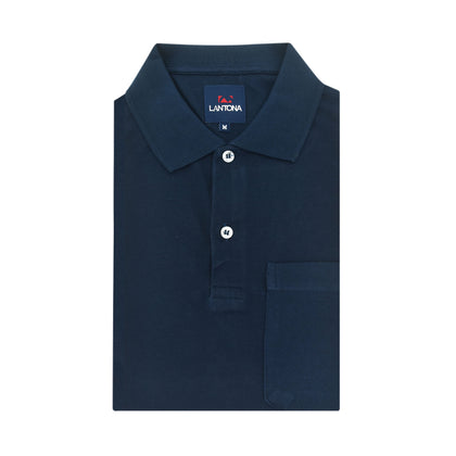 Lantona Short Sleeved Polo - Navy
