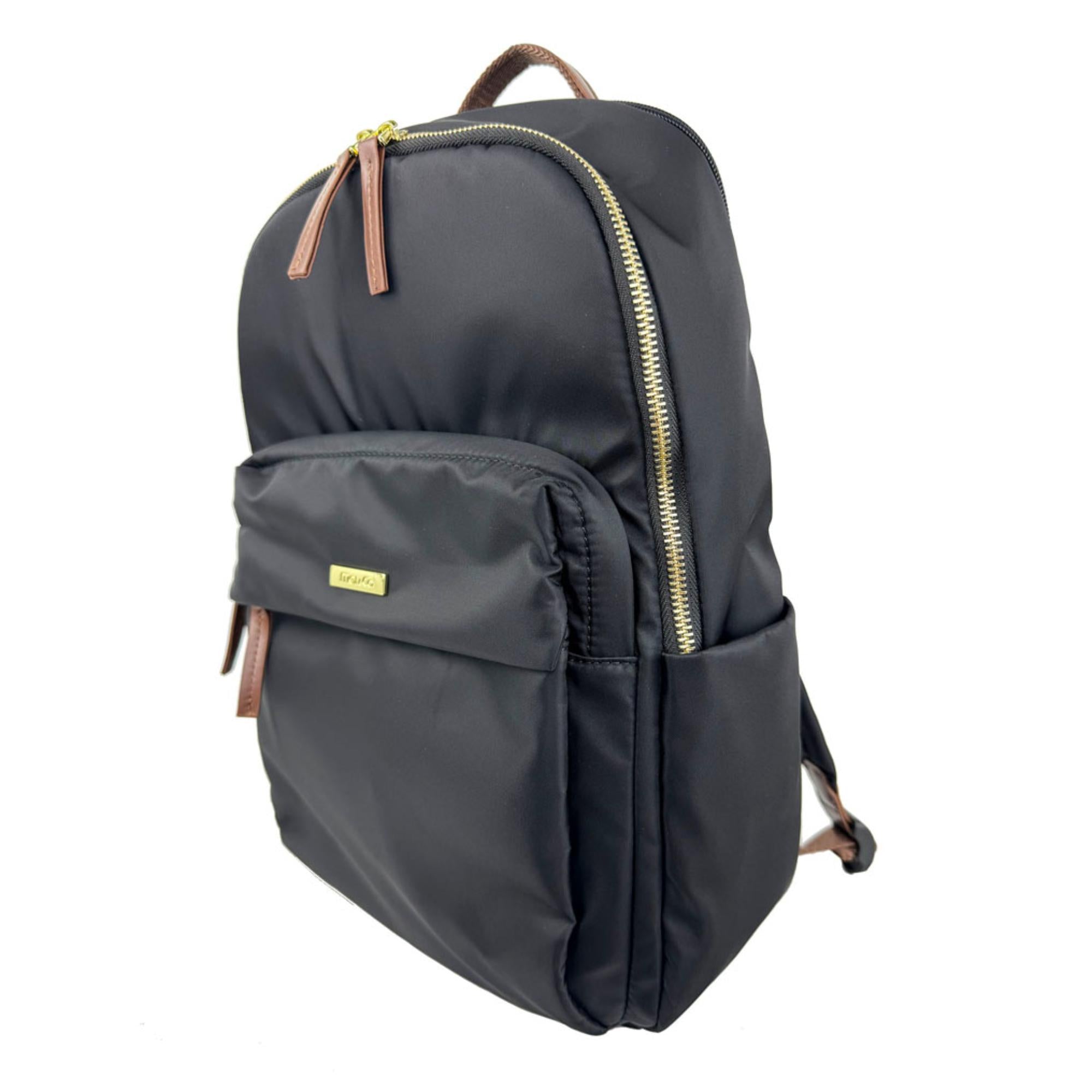 Mel&Co Nylon Casual Travel Backpack-Black