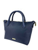 Mel&Co Nylon Satchel Bag With Webbed Strap - Navy