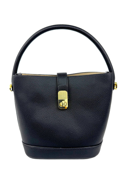 Mel&Co Petite Bucket Crossbody Satchel Bag - Black