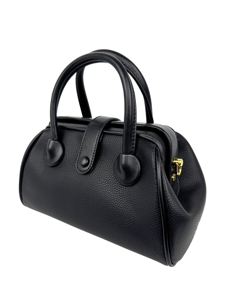 Mel&Co Petite Crossbody Satchel Bag - Black