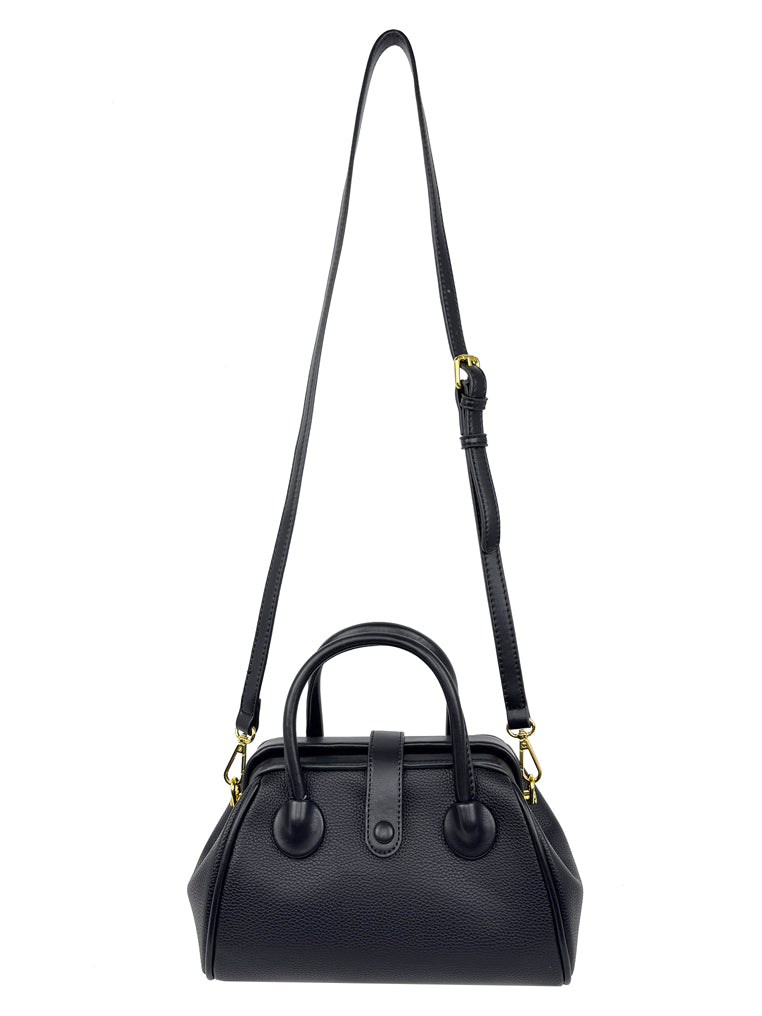 Mel&Co Petite Crossbody Satchel Bag - Black