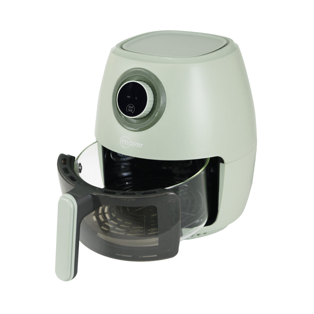 Mayer 3.5L Digital Glass Air Fryer -  Pistachio Green