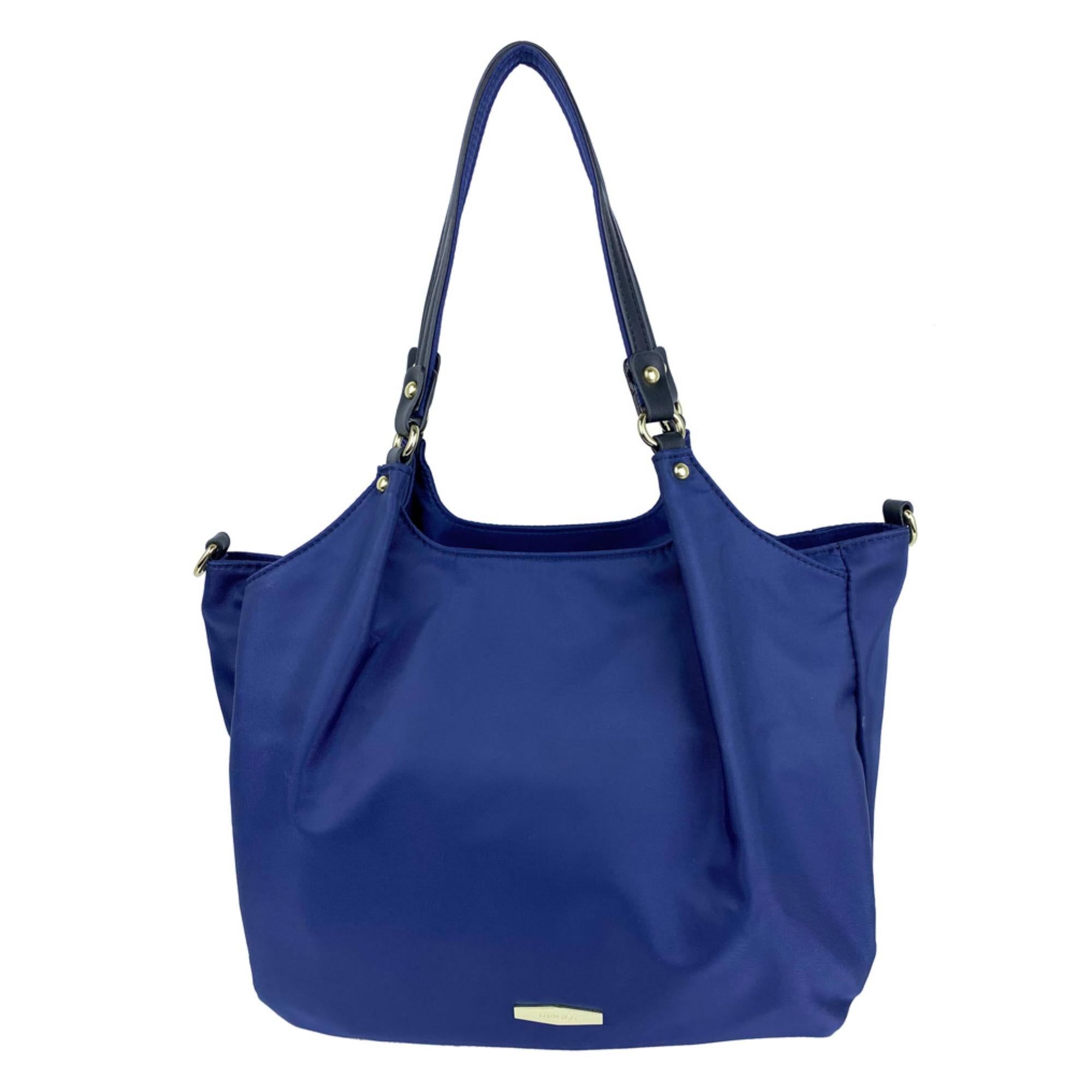 Mel&Co Basic Nylon Round Top Backpack - Navy