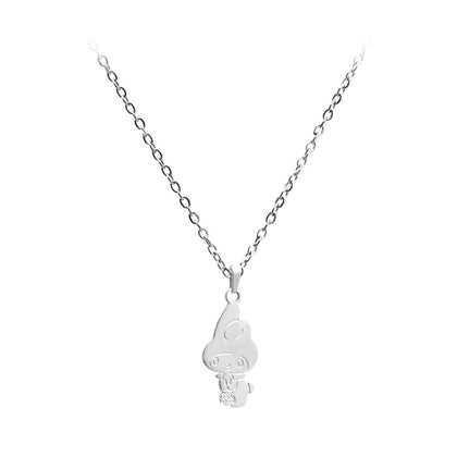[The Singapore Mint] Sanrio Silver Plated Necklace with Charm - My Melody (NA36)