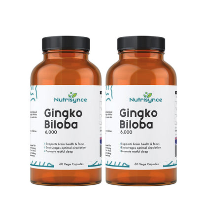 Nutrisynce Gingko Biloba 6,000 60s - Bundle of 2
