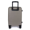 turaco 20" Silent Double Wheel Expandable Polycarbonate Hard Case Luggage with Anti-Theft Zipper & TSA Lock - Beige