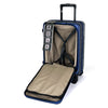 turaco 20" Silent Double-Wheel Expandable Polycarbonate Hard Case Luggage with Anti-Theft Zipper & TSA Lock - Navy Blue