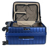 turaco 25" Silent Double-Wheel Expandable Polycarbonate Hard Case Luggage with Anti-Theft Zipper & TSA Lock - Navy Blue
