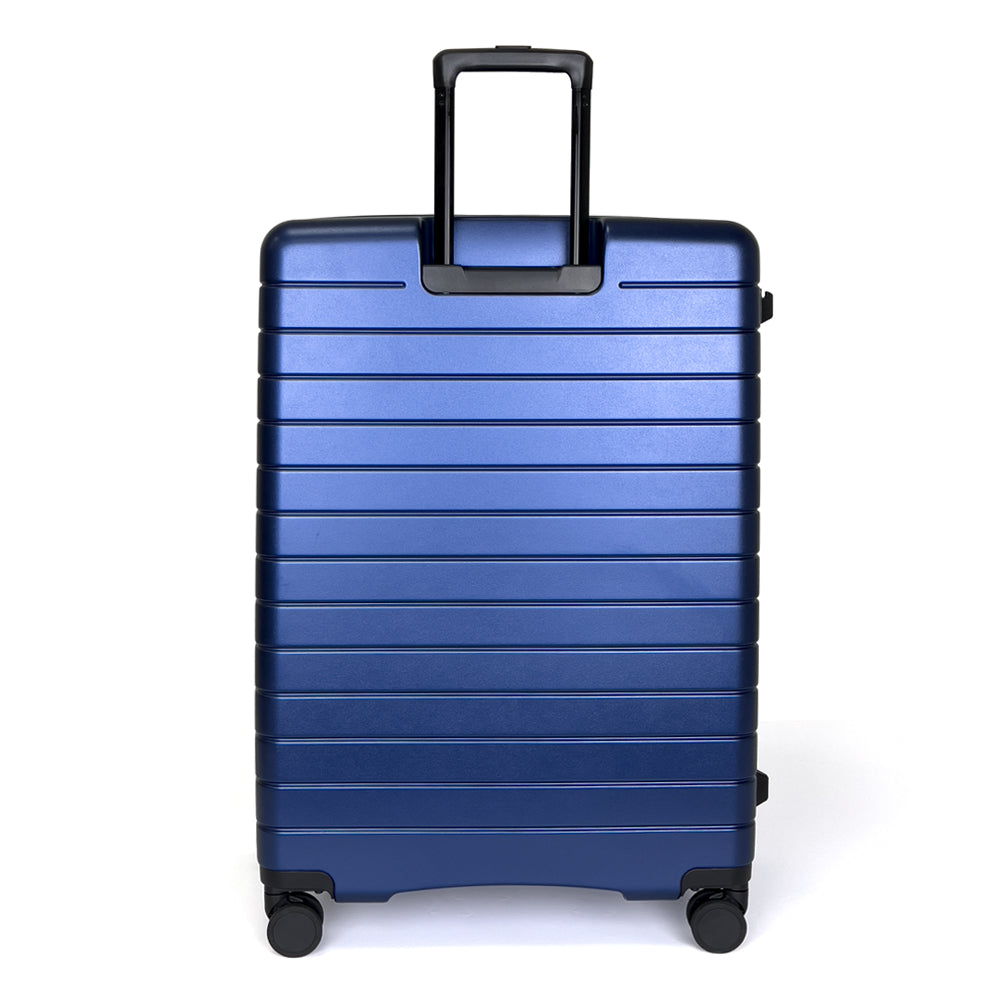 turaco 29" Silent Double-Wheel Expandable Polycarbonate Hard Case Luggage with Anti-Theft Zipper & TSA Lock - Navy Blue