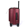 turaco 20" Silent Double Wheel Expandable Polycarbonate Hard Case Luggage with Anti-Theft Zipper & TSA Lock - RED