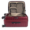 turaco 29" Silent Double-Wheel Expandable Polycarbonate Hard Case Luggage with Anti-Theft Zipper & TSA Lock - RED