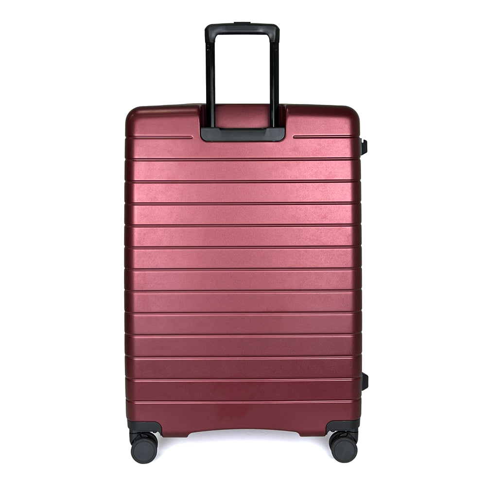 turaco 29" Silent Double-Wheel Expandable Polycarbonate Hard Case Luggage with Anti-Theft Zipper & TSA Lock - RED