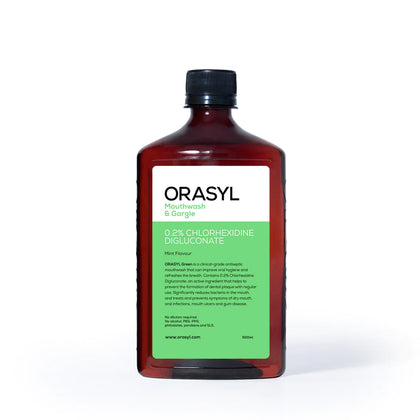 ORASYL Green - 0.2% Chlorhexidine Digluconate Mouth Wash & Gargle (500 ml)