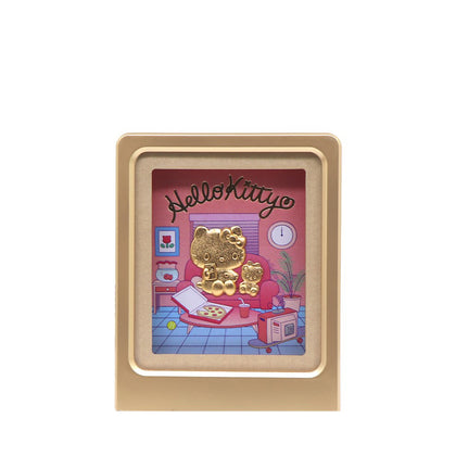 [The Singapore Mint] Sanrio City Pop Collection 24K Gold Foil Frame - Hello Kitty (P546)