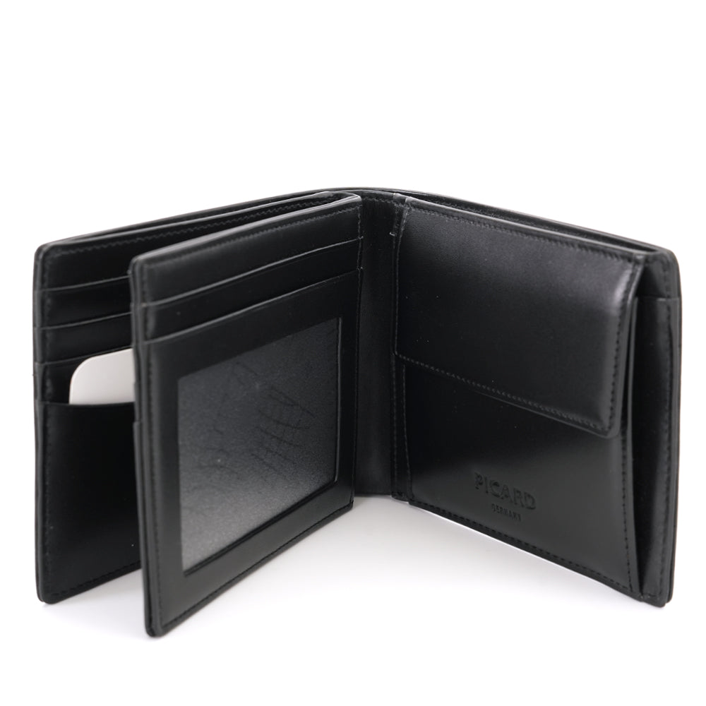 PICARD 3-Fold with Coin Leather Wallet - Black – OG Singapore
