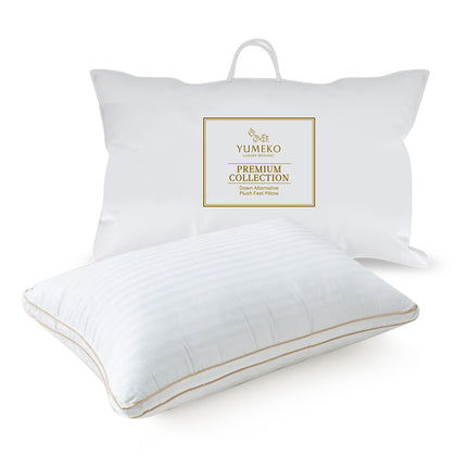 YUMEKO Premium Collection Down Alternative Plush Feel Pillow - 1300gsm / 1400gsm