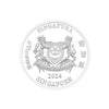 [The Singapore Mint] 2024 Singapore Lunar Dragon 1/4 troy oz 999 Fine Silver Proof-Like Colour Coin (Q002)