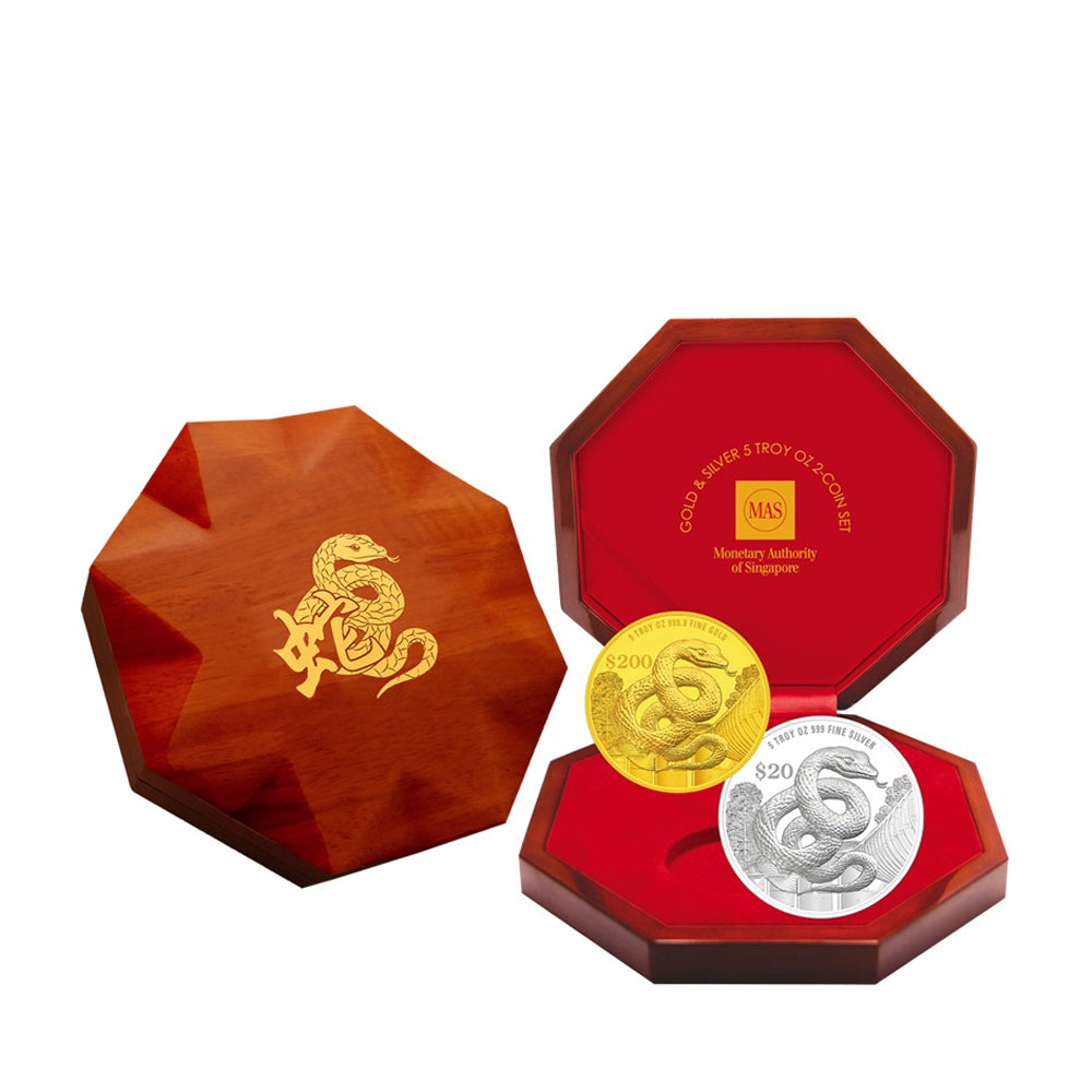 The Singapore Mint] 2025 Singapore Lunar Snake 5 troy oz