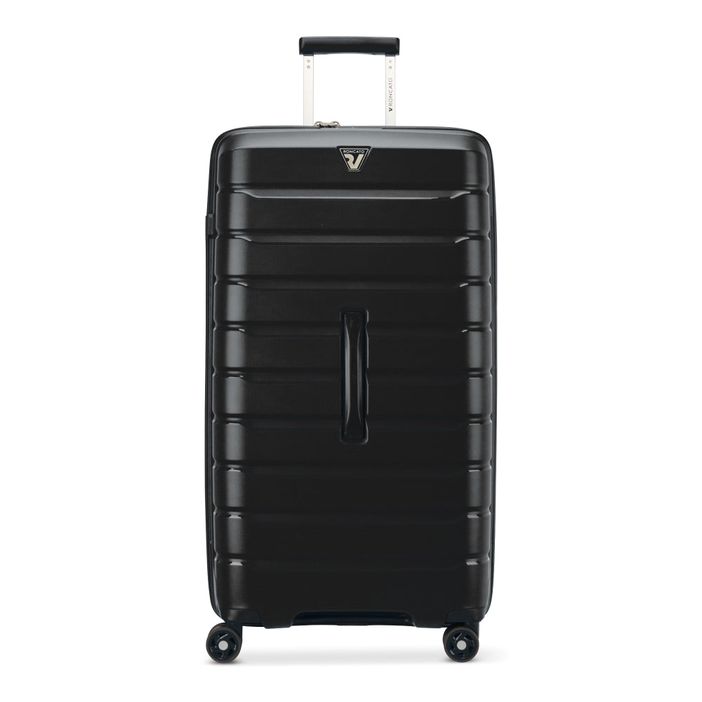 RONCATO 78.5cm B-Flying Trunk Polypropylene Double-Wheel Hard Case Spinner Luggage - Black