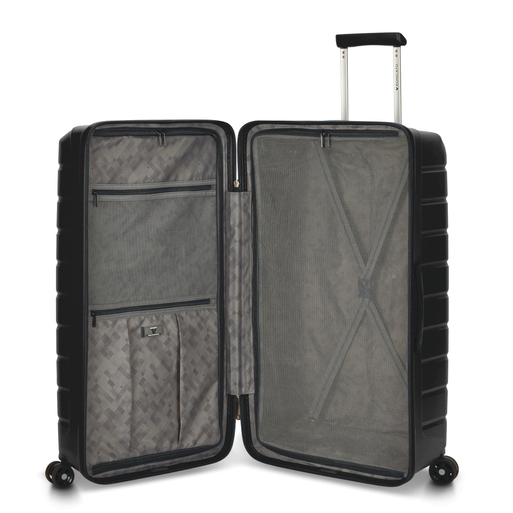 RONCATO 78.5cm B-Flying Trunk Polypropylene Double-Wheel Hard Case Spinner Luggage - Black