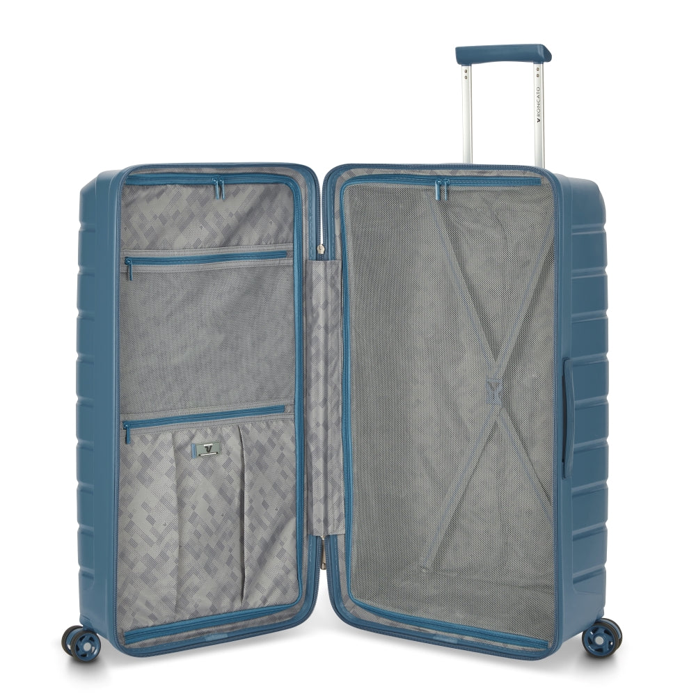RONCATO 78.5cm B-Flying Trunk Polypropylene Double-Wheel Hard Case Spinner Luggage - Denis Blue