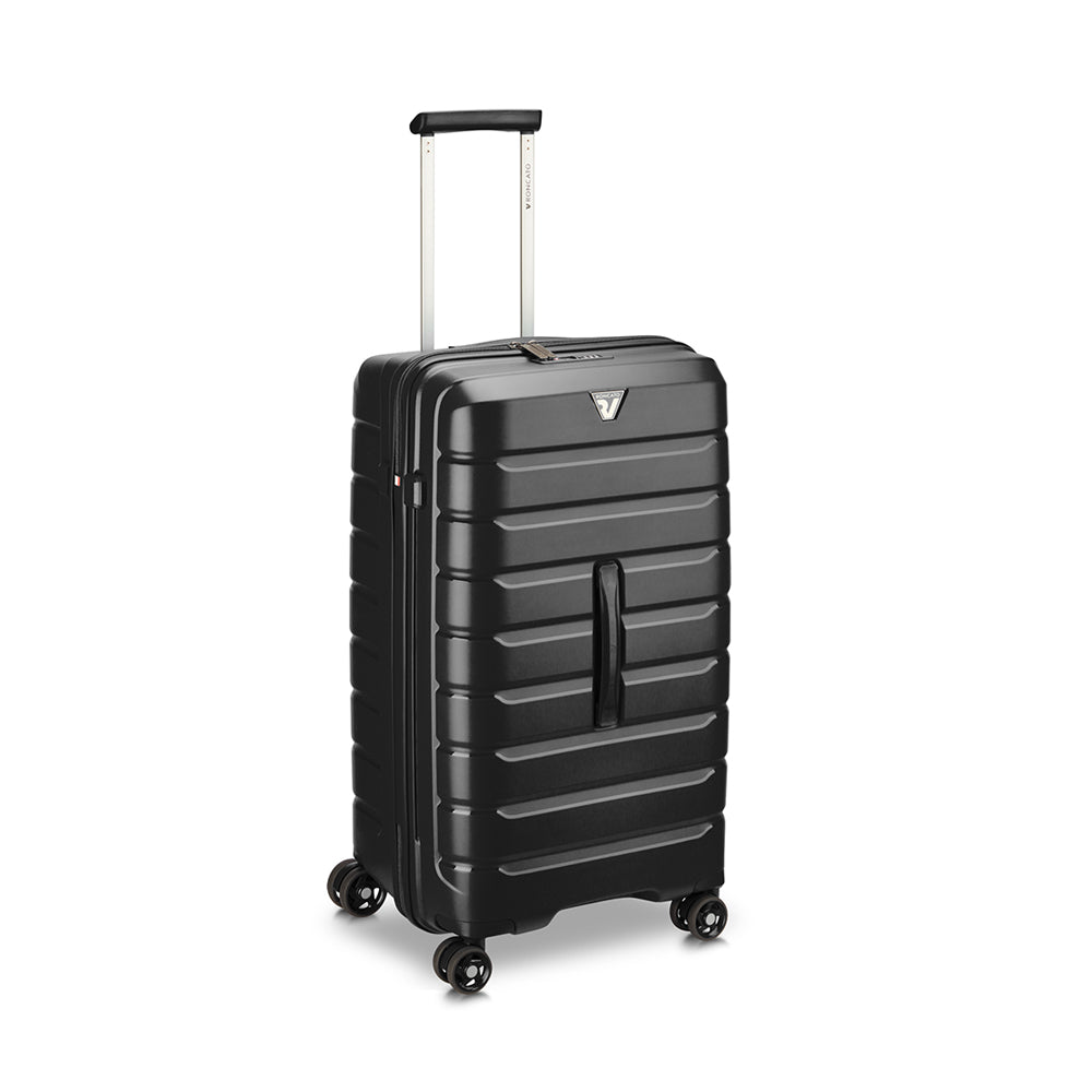 RONCATO 69cm B-Flying Trunk Polypropylene Double-Wheel Hard Case Spinner Luggage - Black